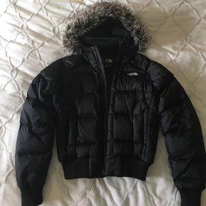 north face down bomber jacket